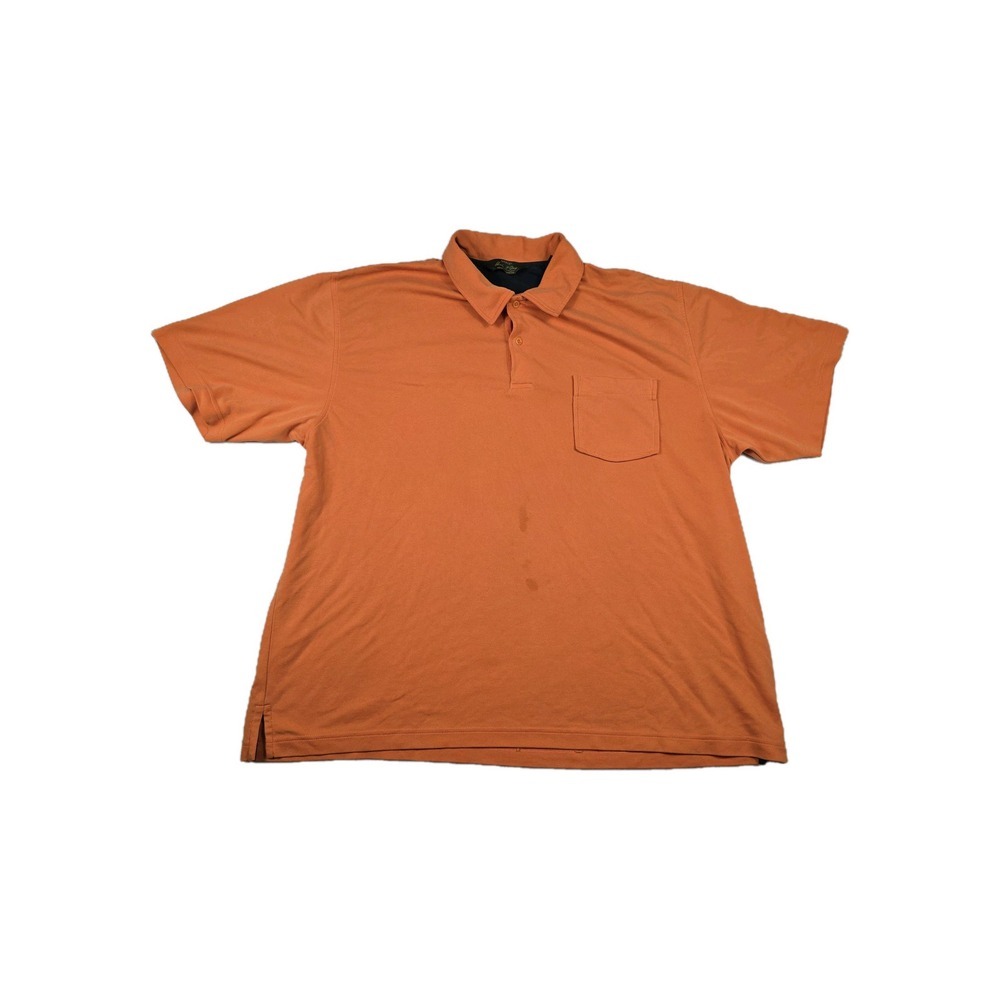 Orvis Signature Collection Polo Shirt‎ Orange Men's Size Extra Large XL